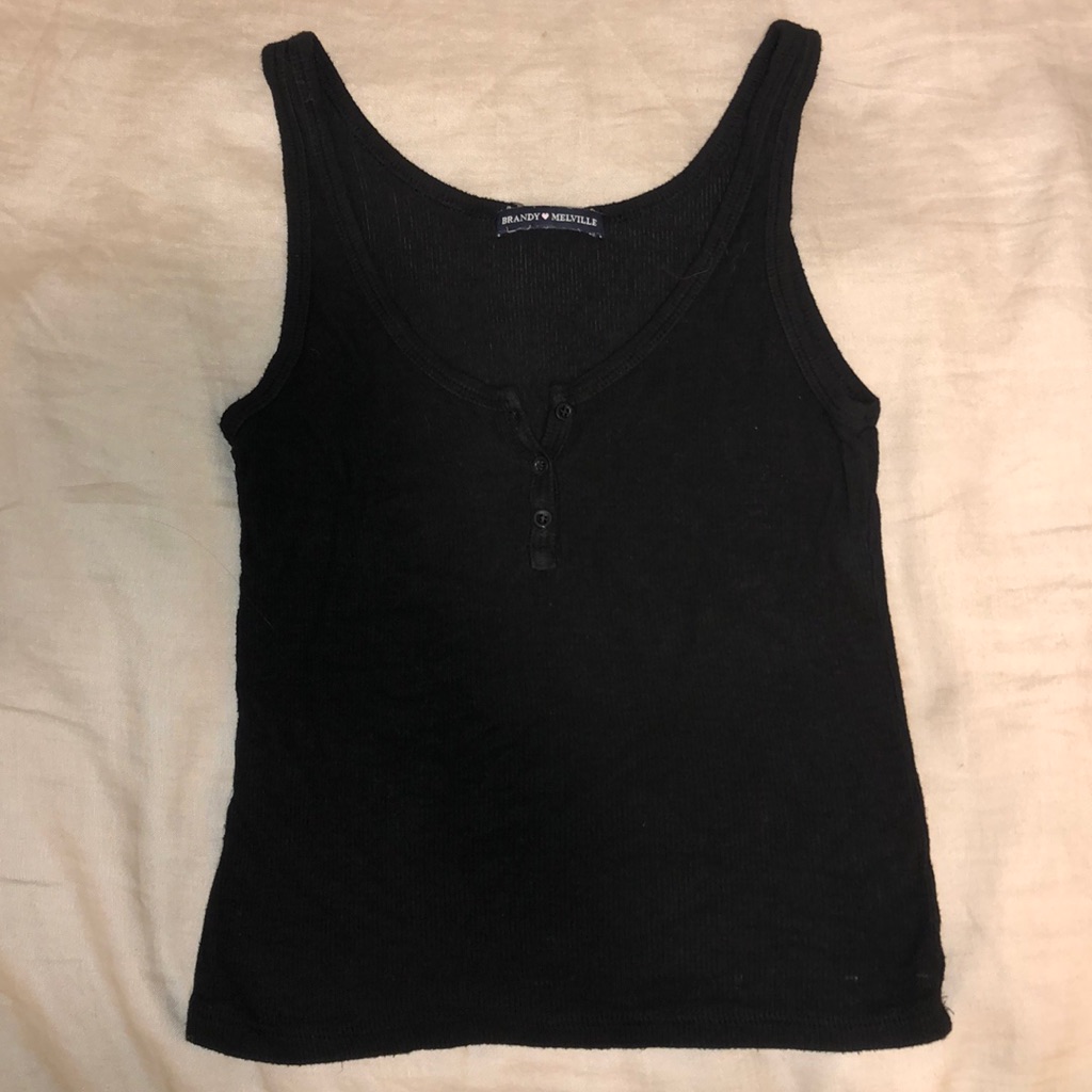 Brandy Melville Black Basic Tank